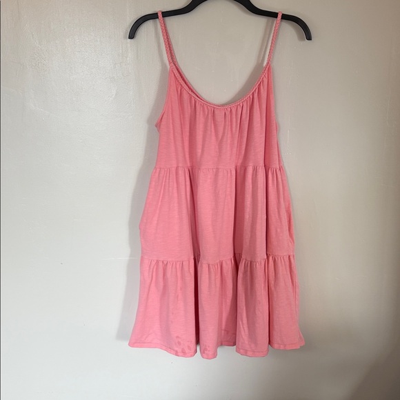 Old Navy Tiered Pink Casual Dress - Size Large - Picture 2 of 7